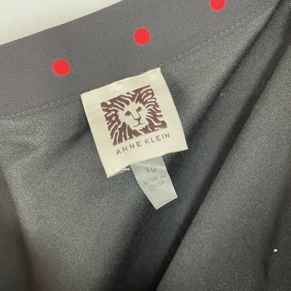 !!! Lowest Price!!! NWT Anne Klein Polka Dot Midi Faux Wrap Skirt - Picture 8 of 11